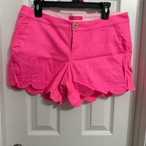 Lilly Pulitzer Pink Scalloped Shorts